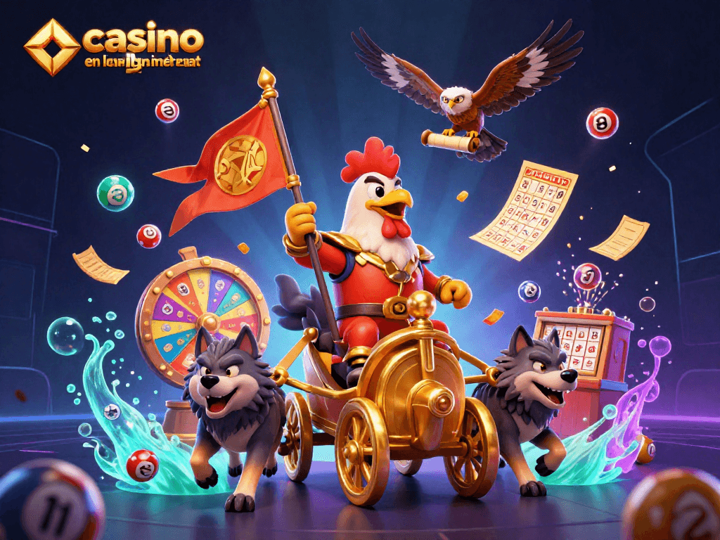Découvrez le casino en ligne retrait immédiat avec un roi des jeux, entouré de lots et d'effets captivants.
