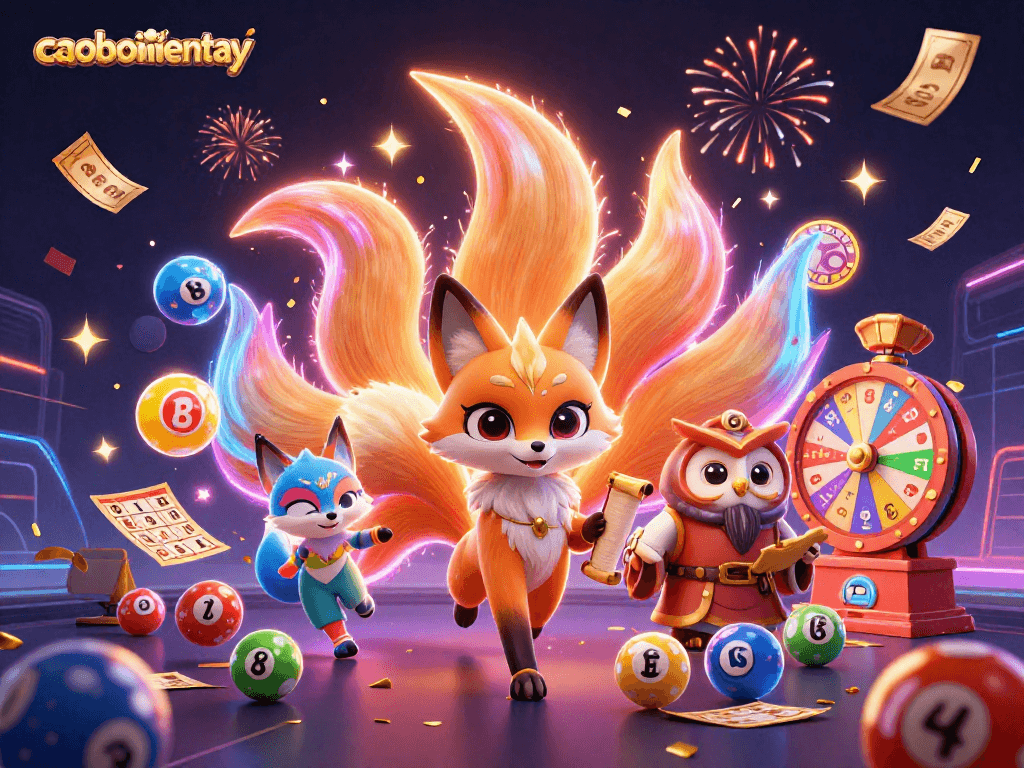 Engage in thrilling action with caoboimientay as you enjoy vibrant lottery games, colorful elements, and stunning characters.