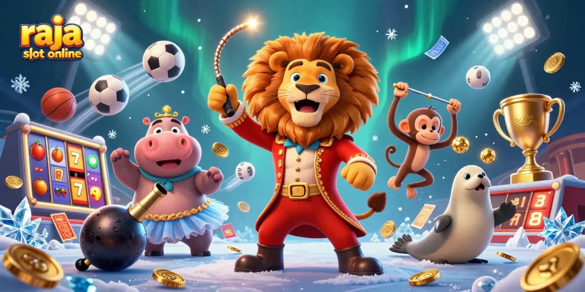 Play exciting games at raja slot online with vibrant characters and dynamic casino elements.