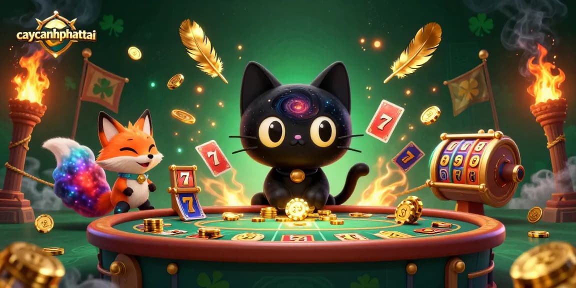 Engage in exciting gameplay with caycanhphattai at a thrilling cosmic casino, featuring dynamic elements.
