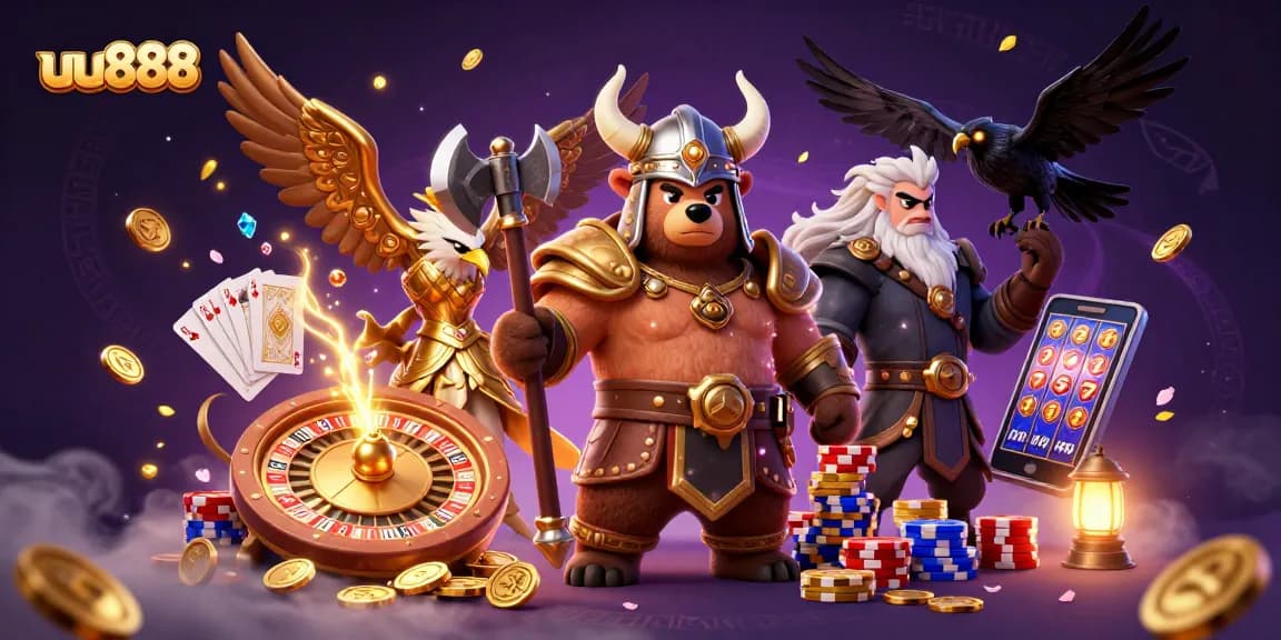 Spin the reels and win big with uu888, showcasing a thrilling 3D casino adventure.