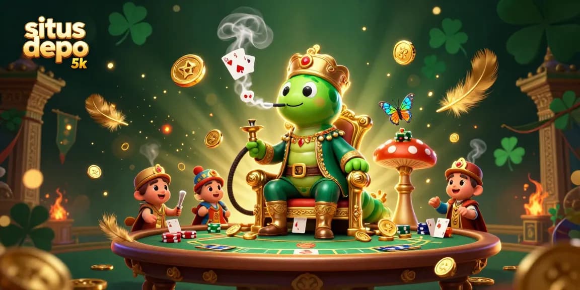 Engage in winning with situs depo 5k at our vibrant poker-themed 3D illustration.