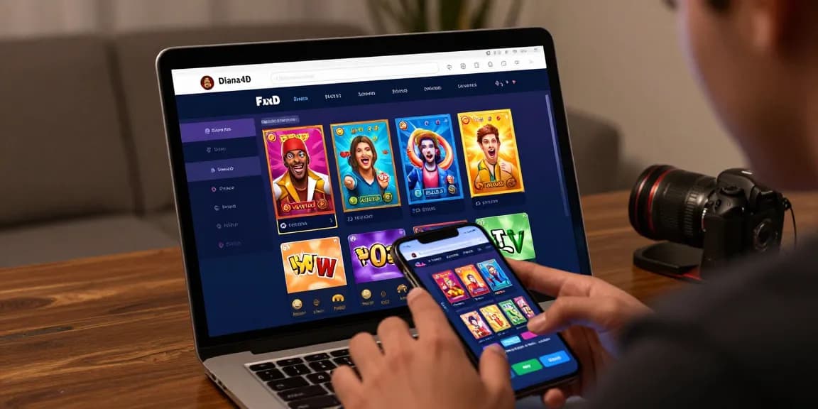 Pengguna Diana4D memasang taruhan dengan antusias di perangkat mobile, menunjukkan pengalaman memainkan pasaran togel online.