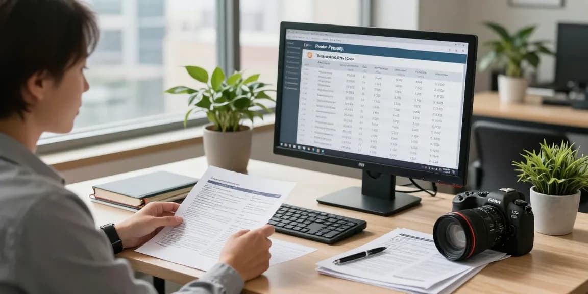 Engaging property tax consultant helping landlords maximize deductions in a bright office.
