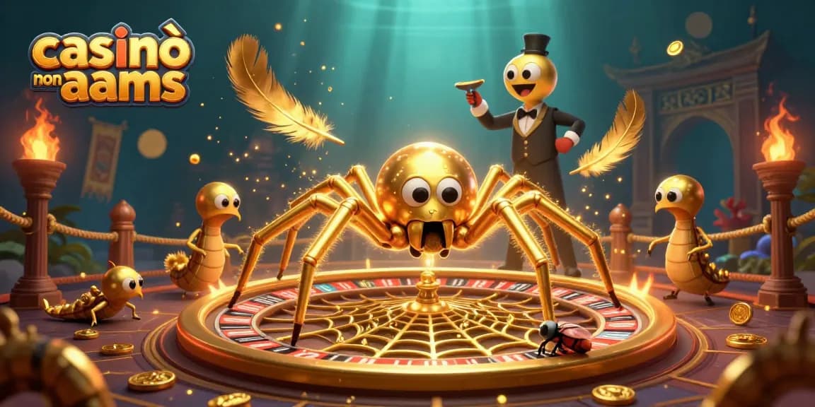I casinò non AAMS offrono emozioni uniche con questa illustrativa roulette volata da una piuma d'oro.