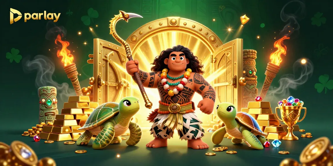 Experience the thrill of parlay betting with vibrant casino treasures and tropical vibes.