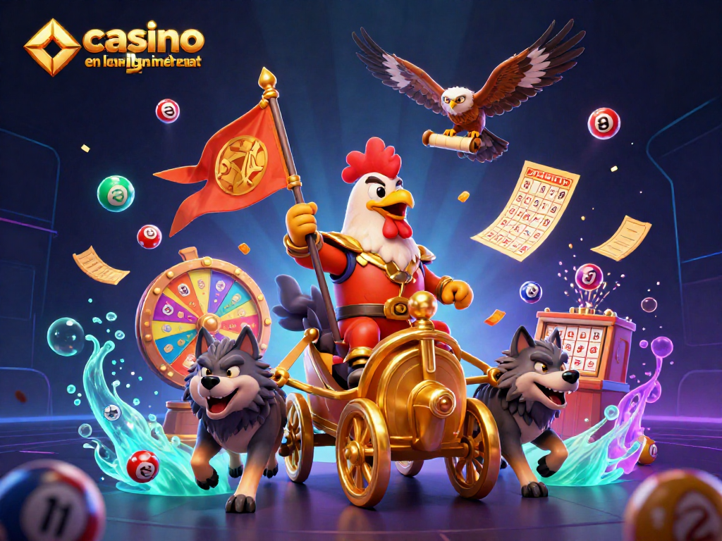 Découvrez le casino en ligne retrait immédiat avec un roi des jeux, entouré de lots et d'effets captivants.