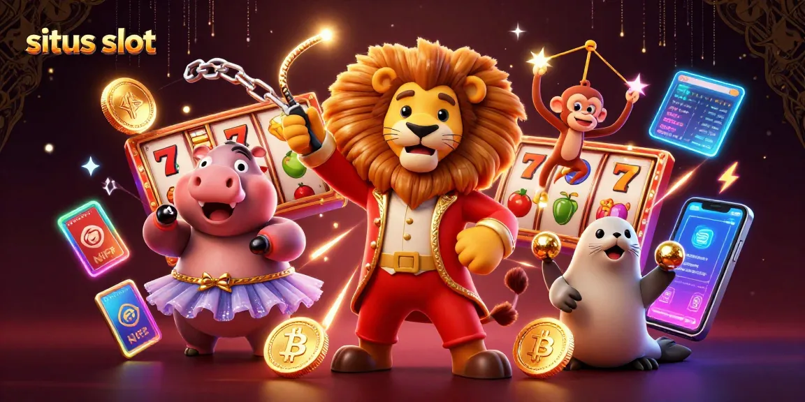 Menghadirkan permainan situs slot terbaru dengan karakter kartun 3D dan elemen slot menarik.