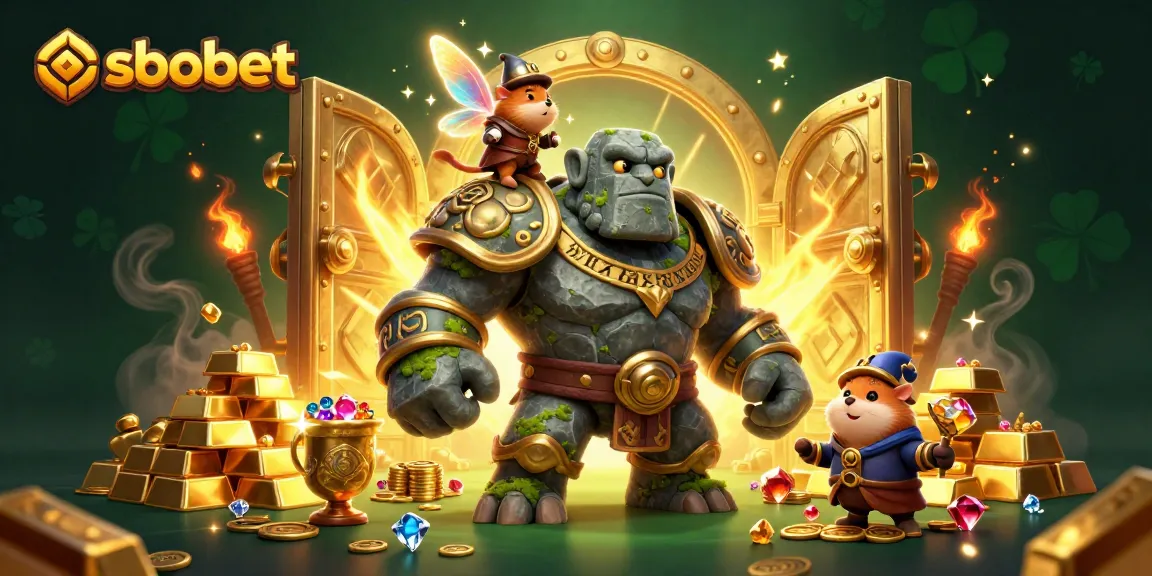 Experience thrilling sbobet action with our captivating 3D illustration of online gaming excitement.