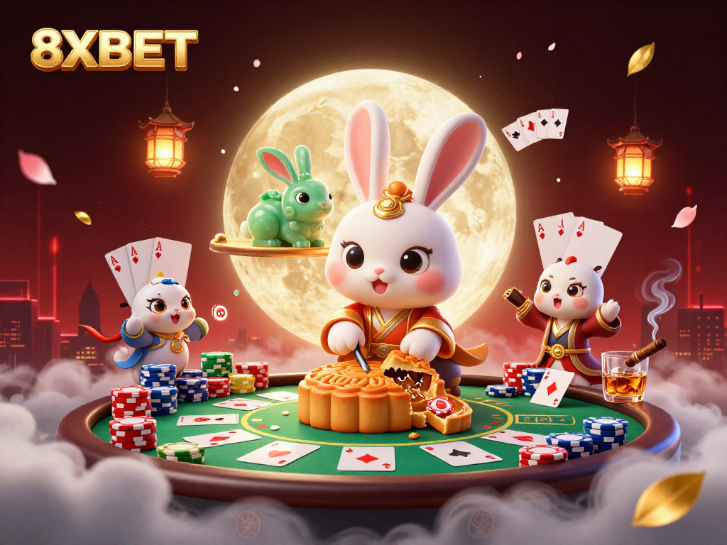 Experience thrilling gameplay with 8XBET's dynamic poker scene featuring captivating characters and rich casino elements.