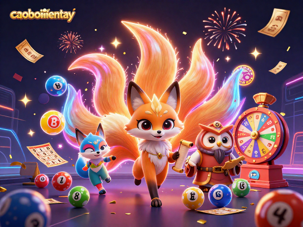 Engage in thrilling action with caoboimientay as you enjoy vibrant lottery games, colorful elements, and stunning characters.