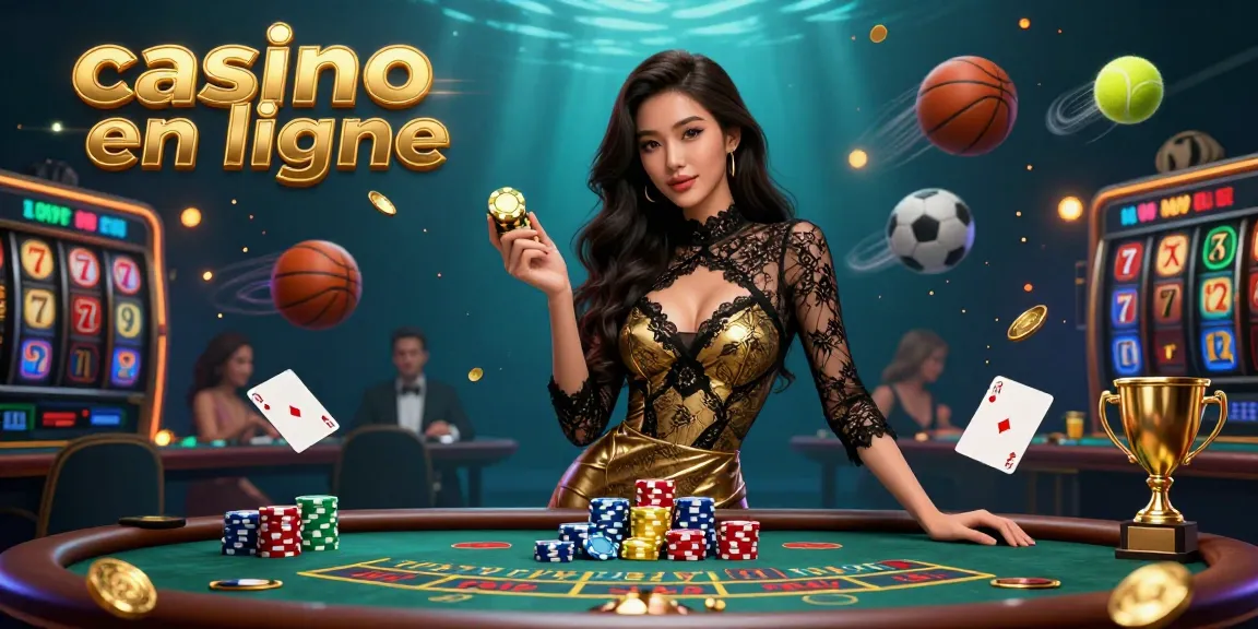 Engagez-vous dans la scène vibrante du casino en ligne à travers une femme asiatique à une table de baccarat VIP, mettant en avant des éléments de jeu passionnants.