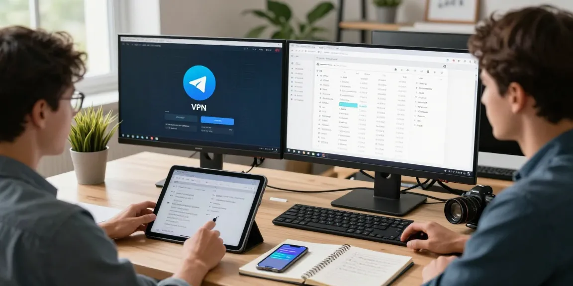 Analyzing telegram china usage with researcher in tech workspace.