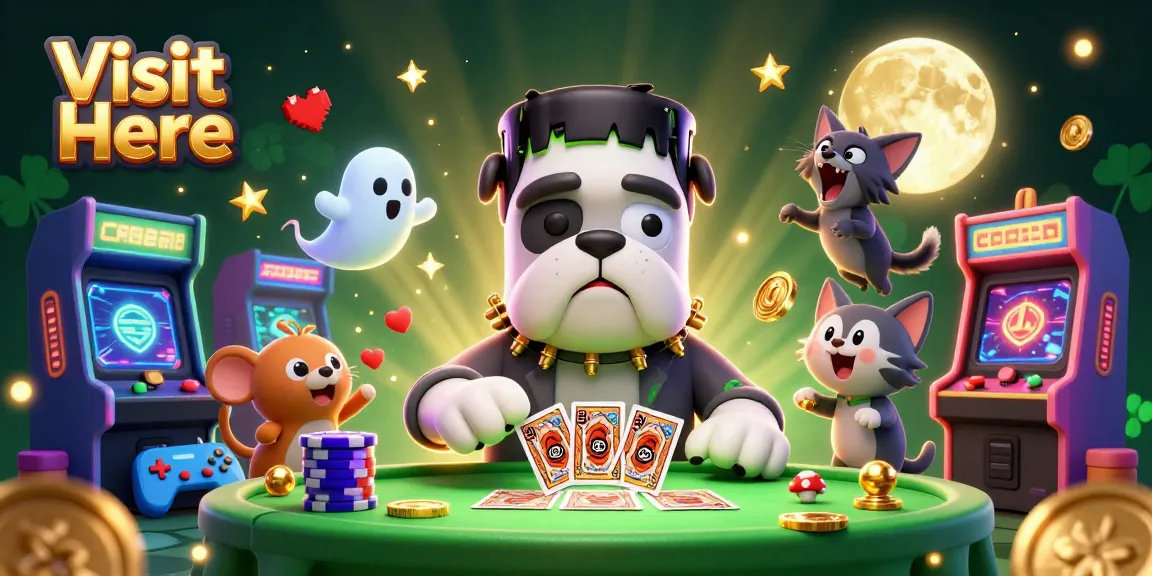 Experience gaming fun at our casino, featuring engaging characters in a vibrant 3D scene. Visit Here today!