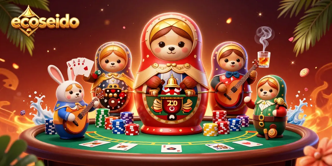 Experience ecoseido with vibrant bears and casino elements in a dynamic gambling scene.