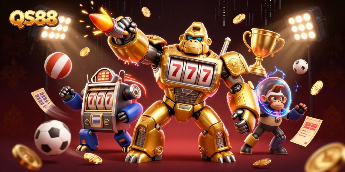 Experience exhilarating winnings at QS88 with dynamic 3D visuals of gaming and sports.