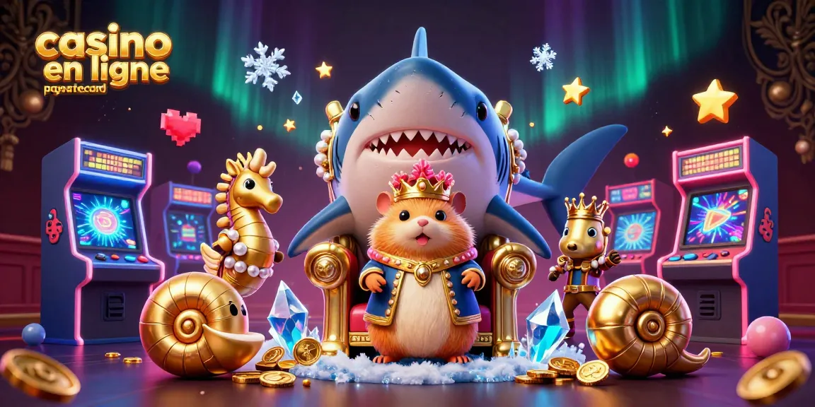 Jouez à casino en ligne paysafecard avec un roi hamster courageux et des gardes en armure.