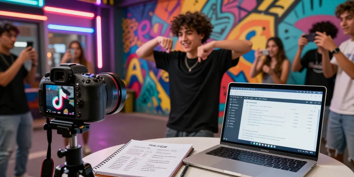 Capture the energy of TikTok creators aiming to buy real TikTok views fast, showcasing vibrant street culture and digital engagement.