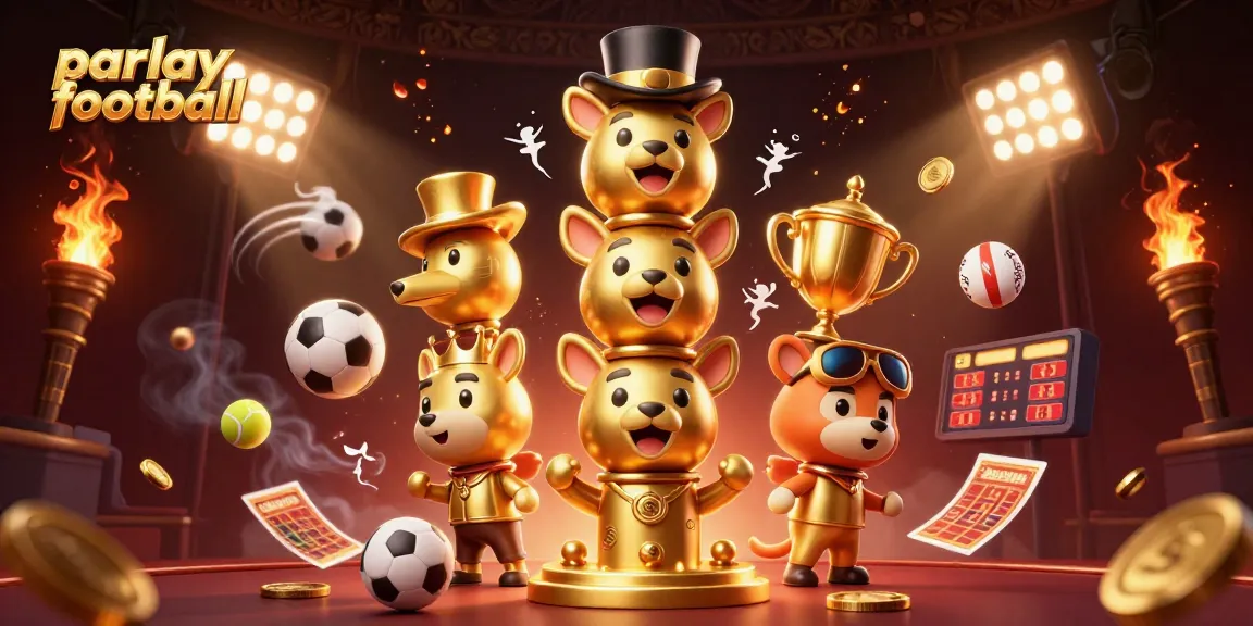 Bet on parlay football with thrilling sports action, dynamic elements, and winning excitement.