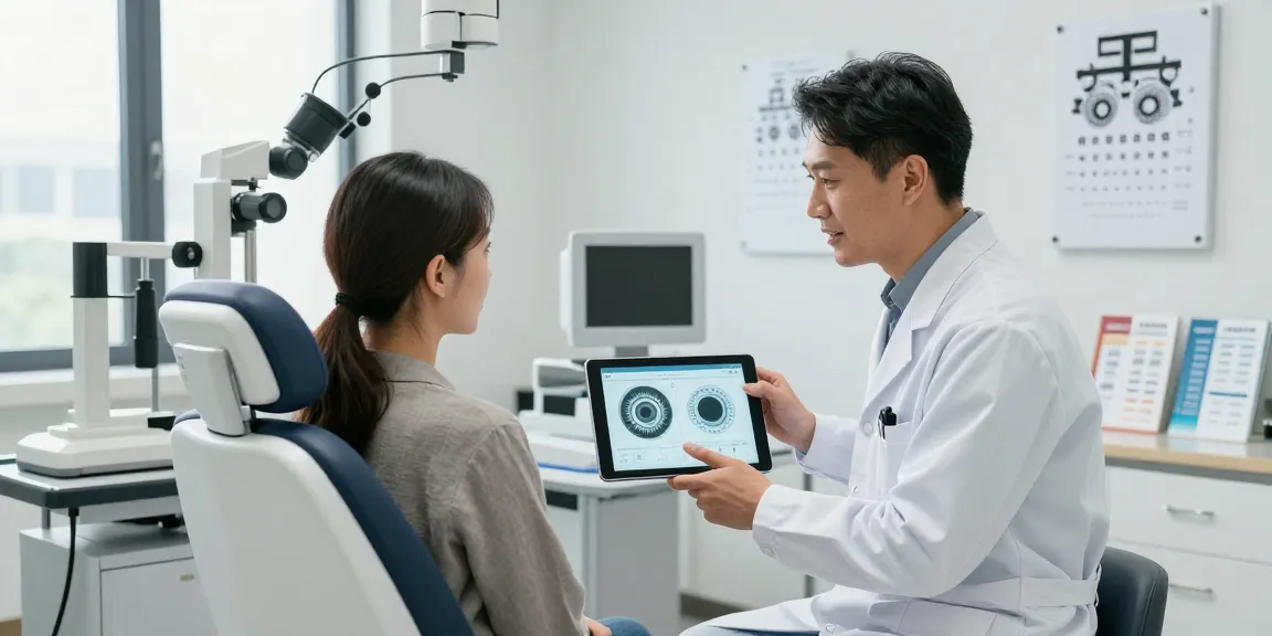 Consultation at SNU Eye Clinic, showcasing site resource article on personalized eye care.