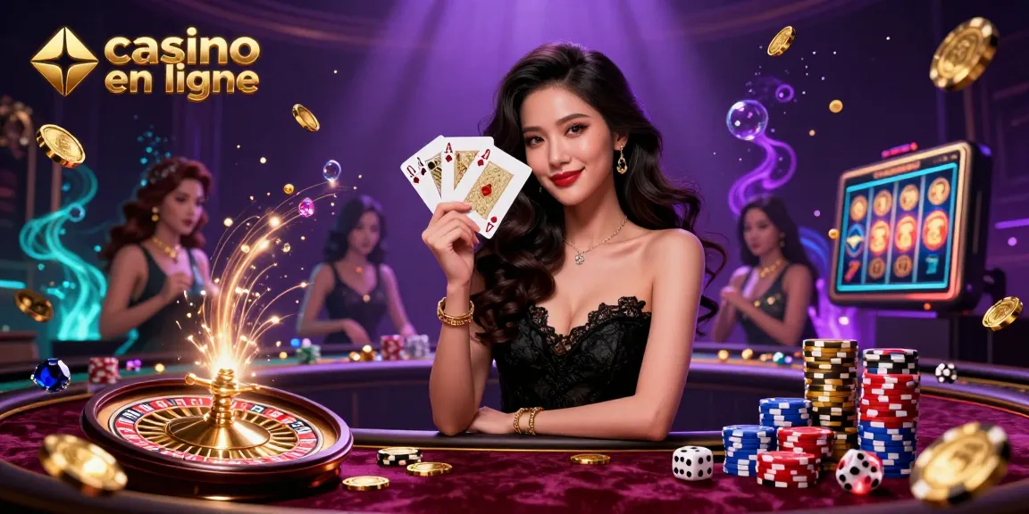 Découvrez un gameplay passionnant au casino en ligne avec une illustration de casino 3D luxueuse.