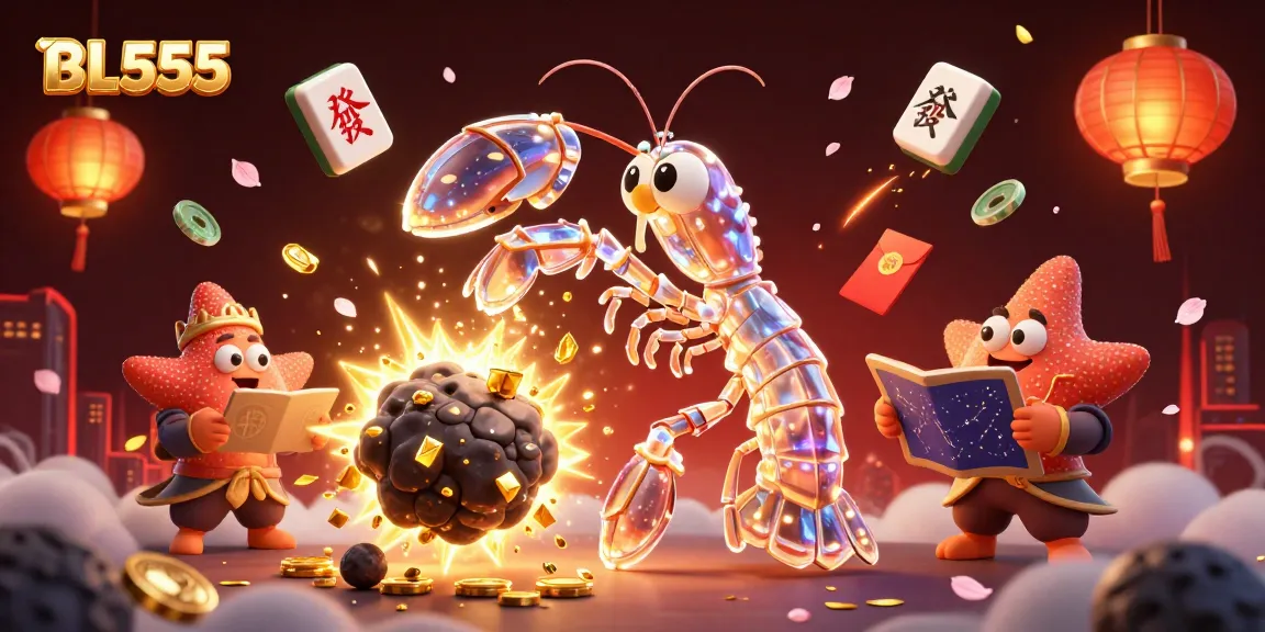 Engage in thrilling gameplay with BL555's vibrant fantasy casino scene featuring stunning 3D characters.