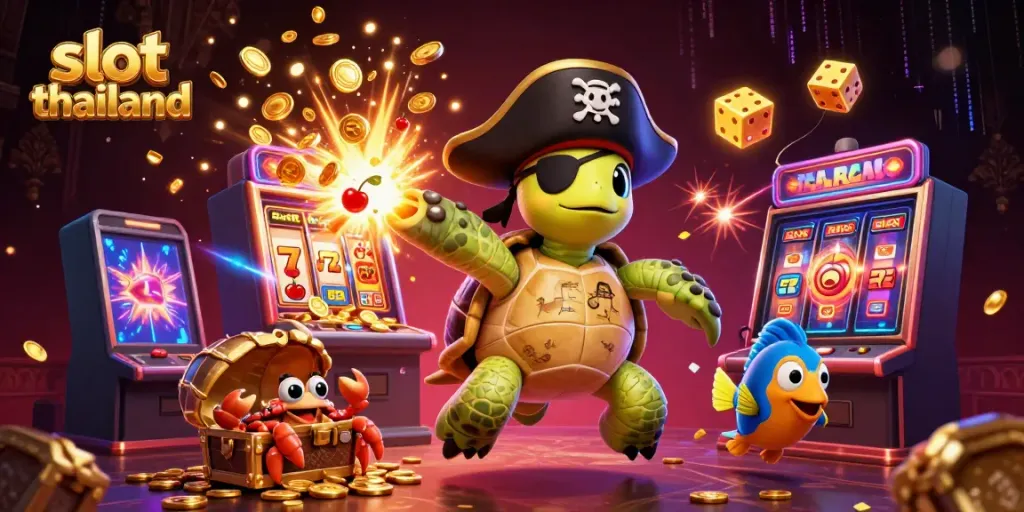 Experience exciting gameplay with slot thailand featuring vibrant cartoon characters and casino elements