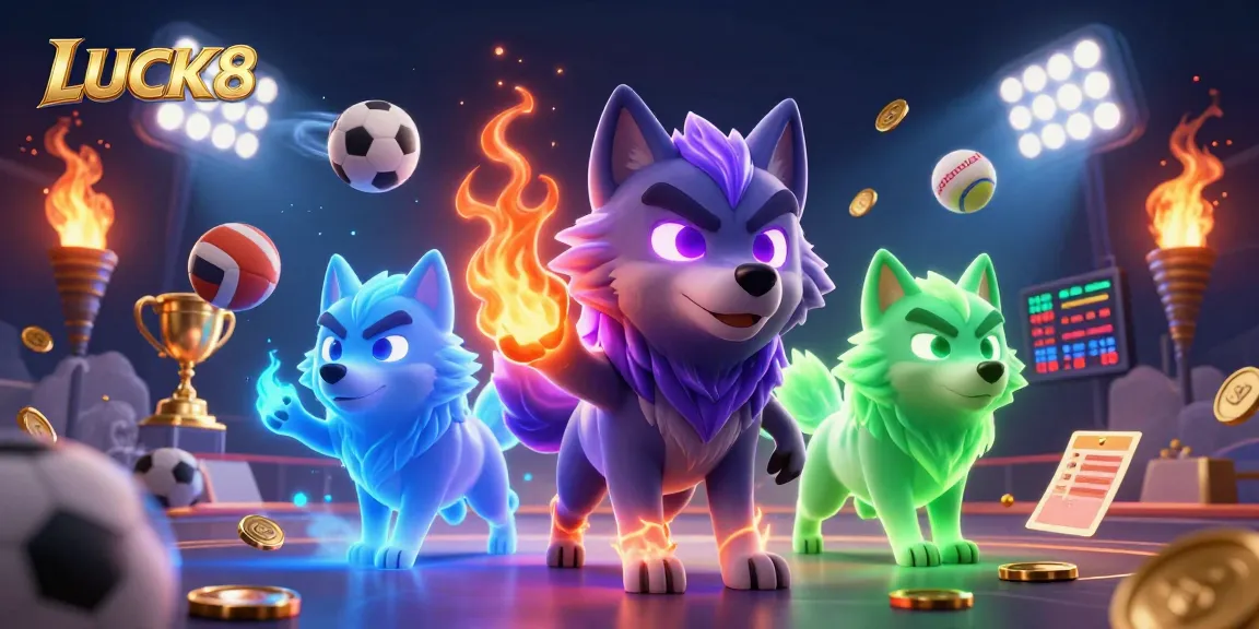 Engage with LUCK8's thrilling gameplay through dynamic betting experiences and vibrant casino illustrations.