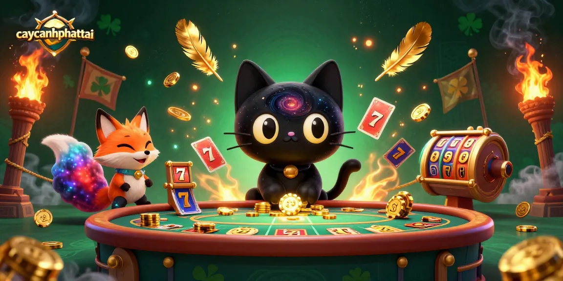 Engage in exciting gameplay with caycanhphattai at a thrilling cosmic casino, featuring dynamic elements.