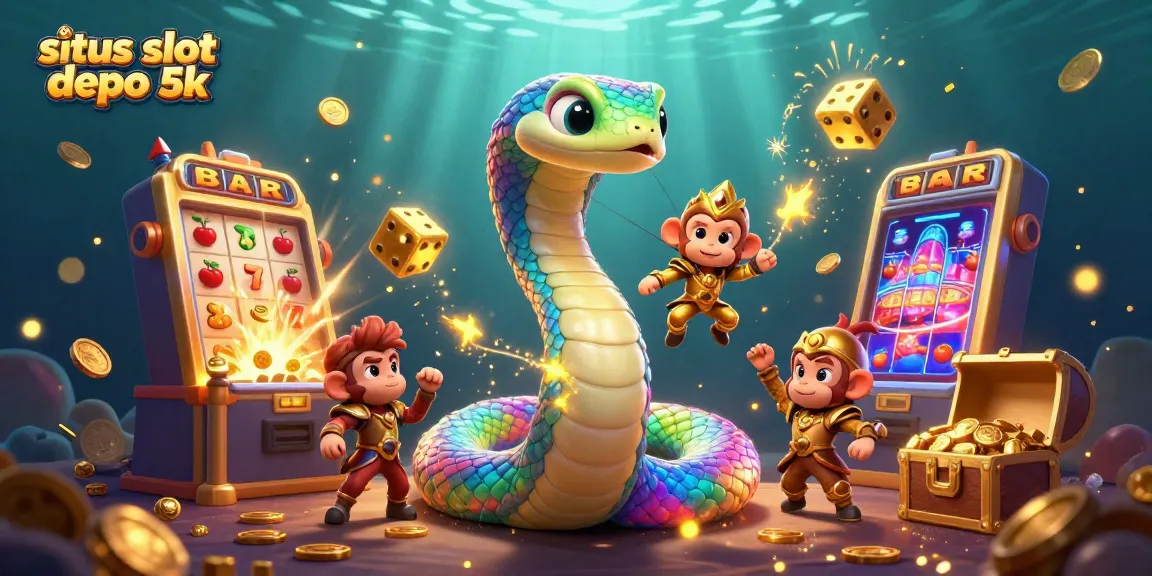 Experience the thrill at situs slot depo 5k with vibrant scenes of jackpot excitement and player enjoyment.