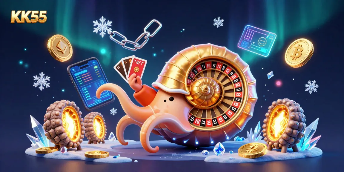 KK55 players engaging with vibrant casino elements in a rich, animated scene.
