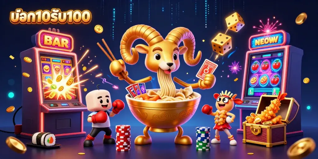 ฝาก10รับ100 โปรโมชั่นคาสิโนธีมอาหารญี่ปุ่น เสนอภาพการเล่นพนันด้วยบรรยากาศสดใสและการจัดเรียงที่น่าสนใจ
