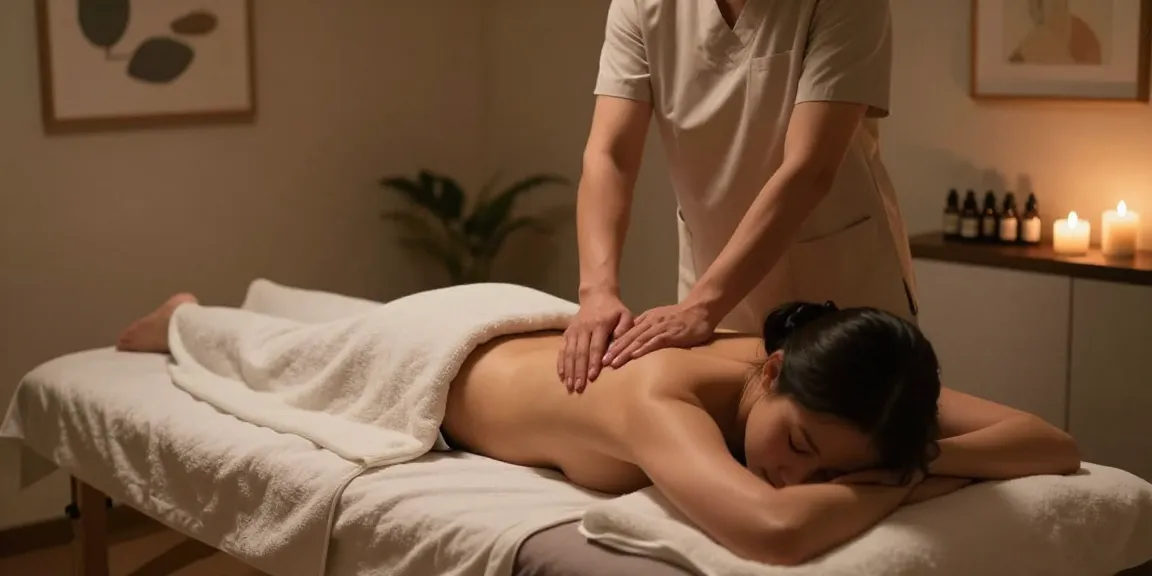 Discover 안양출장안마 services in a serene massage room setting.