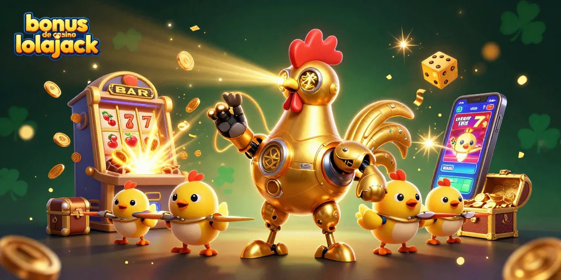 Vivez le bonus de casino lolajack avec cette illustration captivante de jeu dynamique.