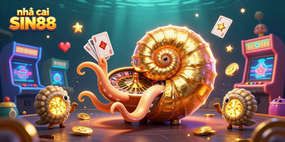 Engage in thrilling gameplay at nhà cái SIN88 with a vibrant 3D casino scene full of excitement.