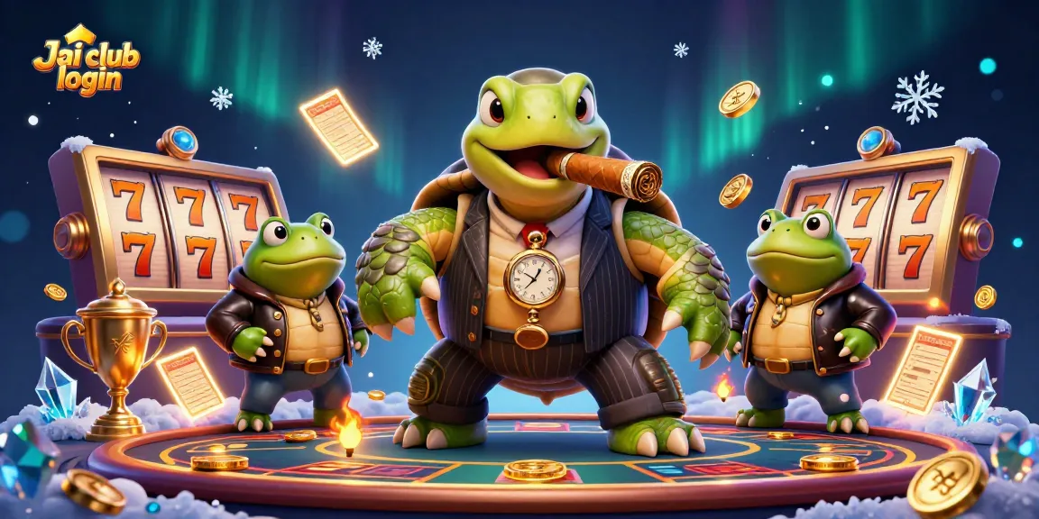 Engage with the exciting Jai club login scene featuring animated characters and vibrant gaming elements.
