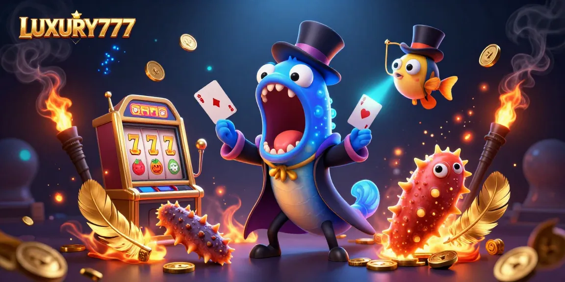 Bermain slot LUXURY777 di antara makhluk laut dan investasi emas yang berkilau.