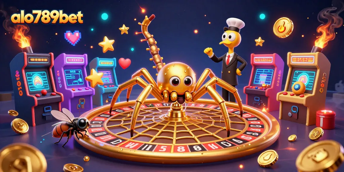 Experience thrilling bets with alo789bet at this colorful casino-themed illustration.