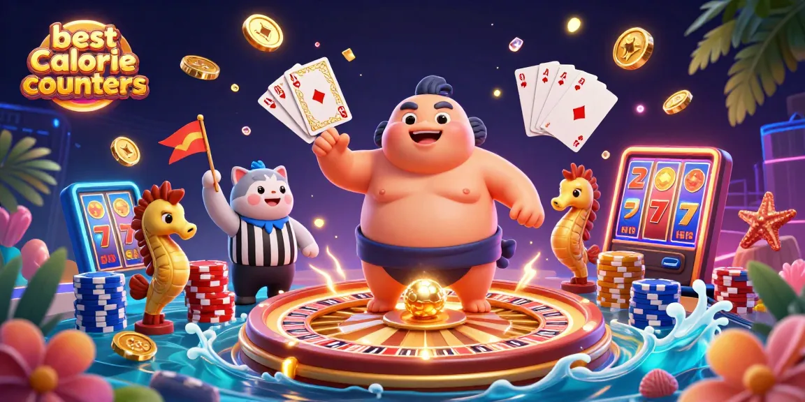 Best calorie counters illuminating strategic gaming action with a vibrant underwater casino scene.