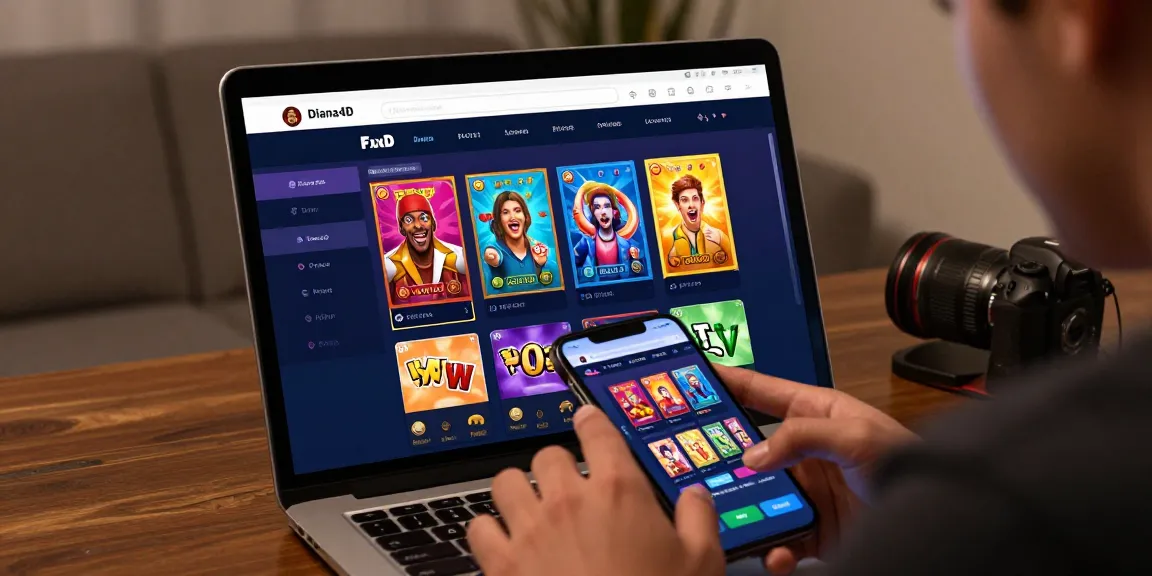 Pengguna Diana4D memasang taruhan dengan antusias di perangkat mobile, menunjukkan pengalaman memainkan pasaran togel online.