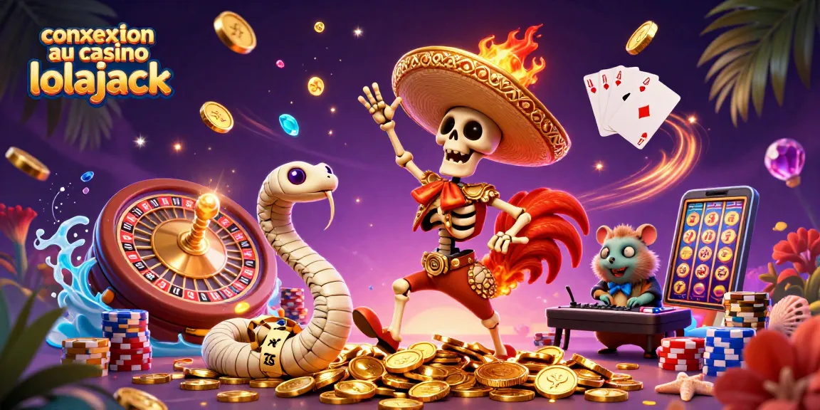Experience the thrill of connexion au casino lolajack with vibrant casino characters and sparkling gems.