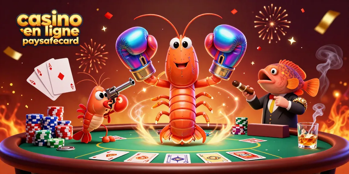 Jouez au casino en ligne paysafecard avec cette illustration animée captivante mettant en scène des personnages marins.