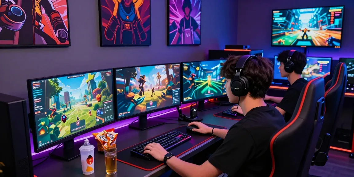 Immersive gaming setup showcasing pakde4d features in a vibrant digital environment.